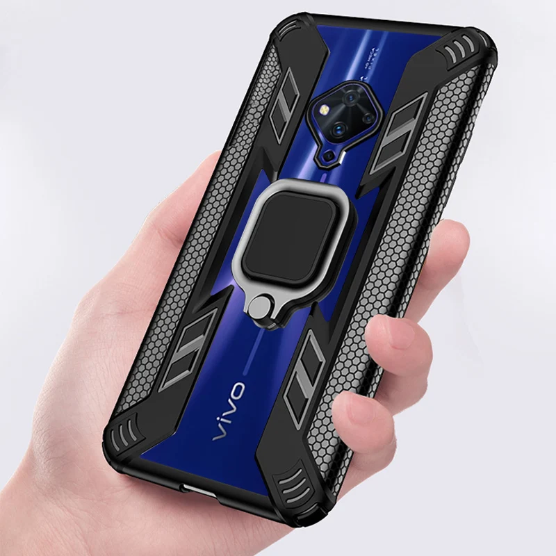 Автомобильный Магнитный чехол KEYSION с кольцом-держателем для VIVO S5 iQOO Neo Z5 Y7S