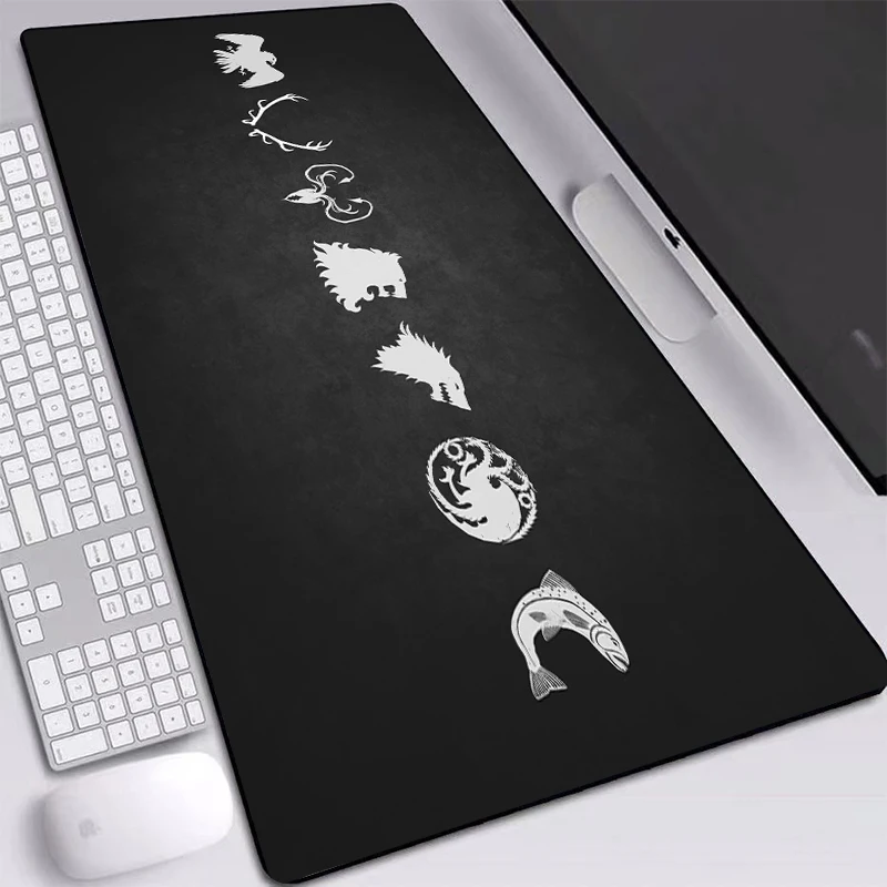 Зимняя напечатанная коврик для мыши большой размер Противоскользящий HD картинка