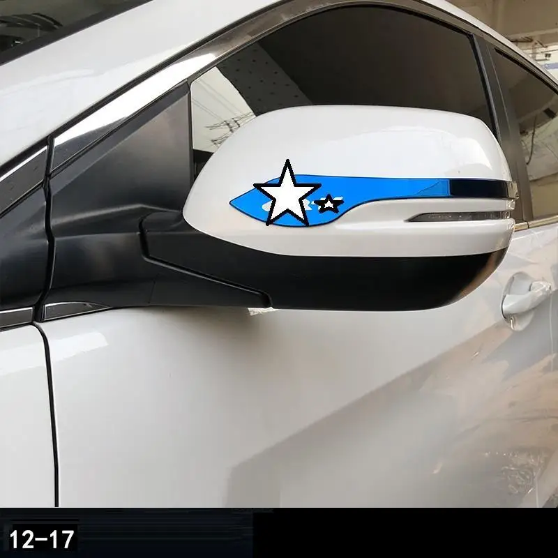 Автомобильное хромированное зеркало в форме крыла декоративная защита для