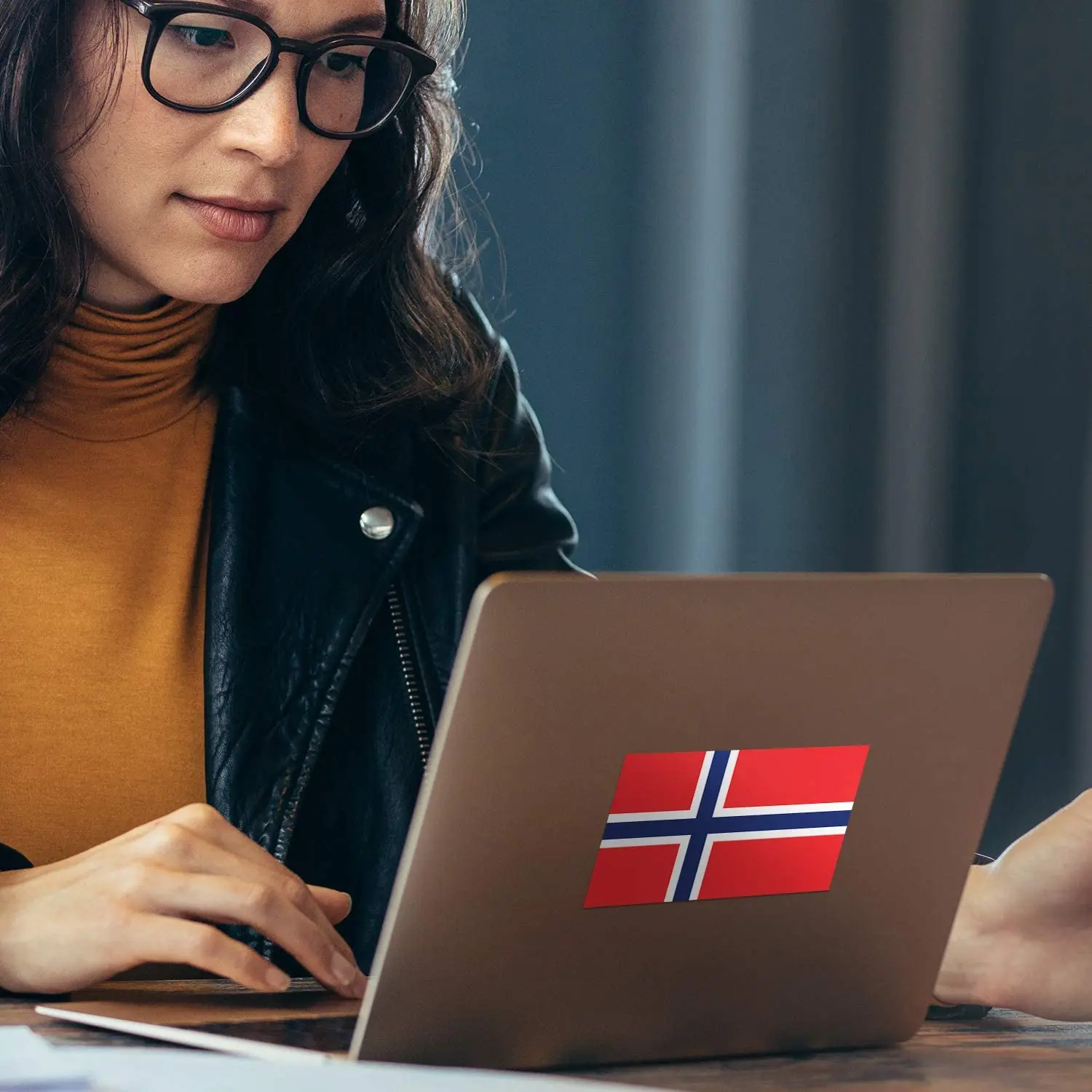 Наклейка на автомобиль с флагом Норвегии наклейка компьютер водонепроницаемый