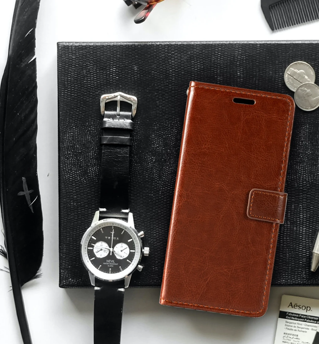 

Case For Wiko Sunny 3 Wallet Premium PU Leather Magnetic Flip Case Cover With Card Holder And Kickstand For Wiko Sunny 3