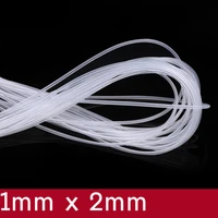 transparent flexible silicone tube id 1mm x 2mm od food grade non toxic drink water rubber hose milk beer soft pipe connector