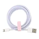 Кабель для передачи данных 1,4 м, usb-кабель для зарядки, защита, намотка, защита для передачи данных, пружинный рукав, шпагат, защита от грязи