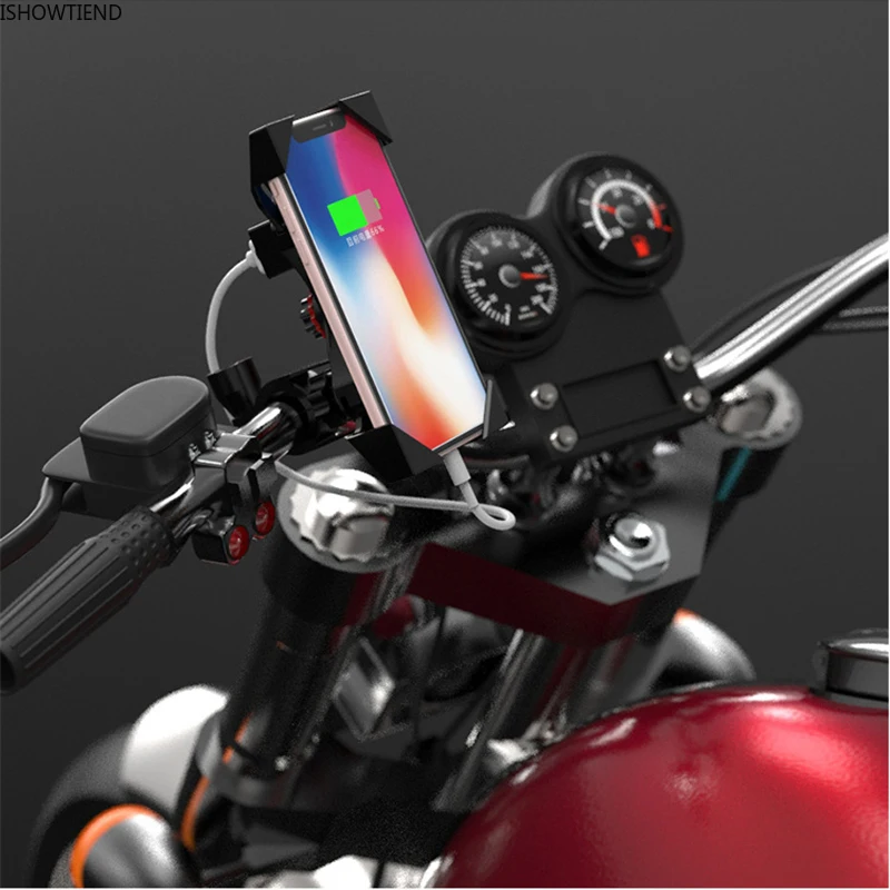 

Регулируемый на 360 градусов держатель для мотоцикла на доске для езды на автомобиле навигации с одной клавишей