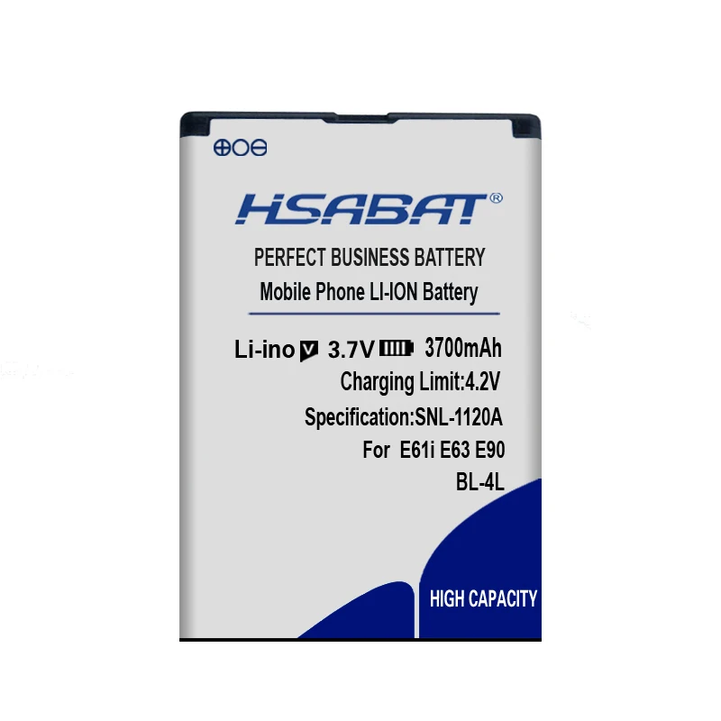 HSABAT 3700 мА/ч, BP-4L BP4L BP 4L батарея для Nokia E61i E63 E90 E95 E72 E52 E71 6650F N810 N97 аккумулятор высокого качества