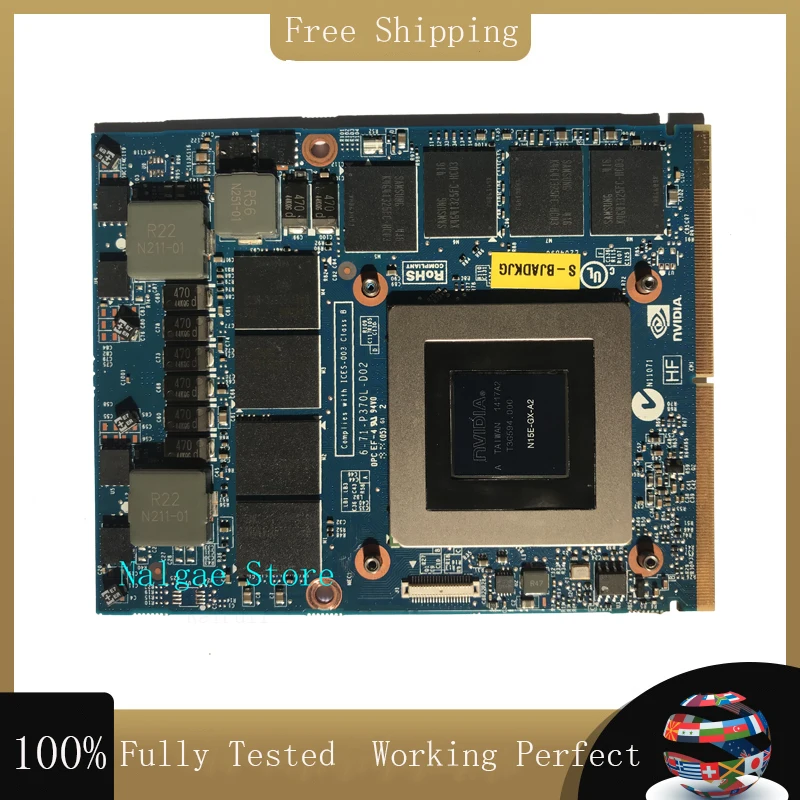 GTX880M GTX 880M GDDR5 8 Гб N15E-GX-A2 графическая видеокарта для DELL Alienware M13X R1 R2 M15X M17X R3 R4 R5 M18X |