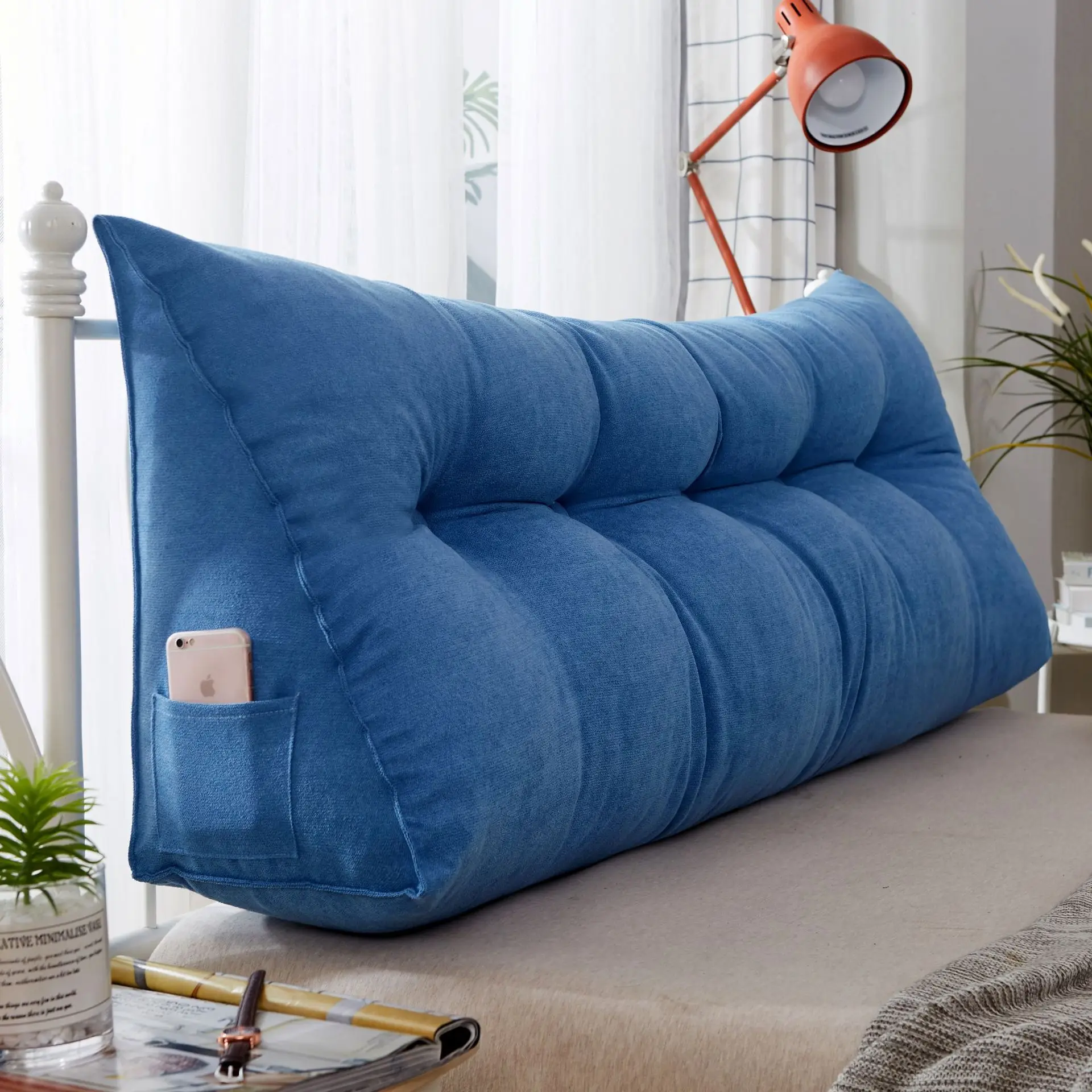 

queen bed twin big long reading pillow cushion backrest cushion large waist pillow for bed