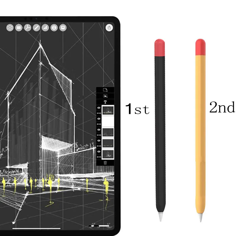 Чехол для Apple Pencil 2 1st 2nd чехол карандашей защитный сенсорного планшета и стилуса