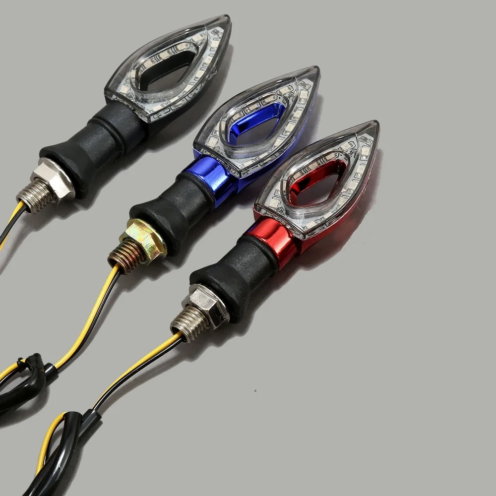 4 шт. универсальные поворотники для мотоцикла 10 мм 12 светодиодов| |