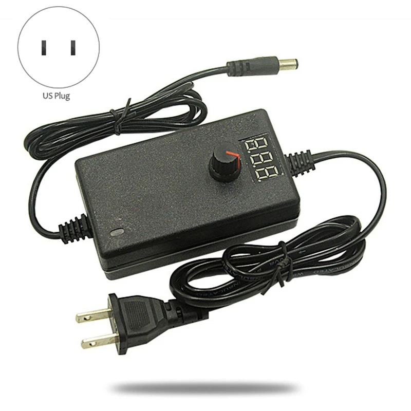 Универсальный AC/DC 24 Вт Мощность адаптер переменного тока регулируемый