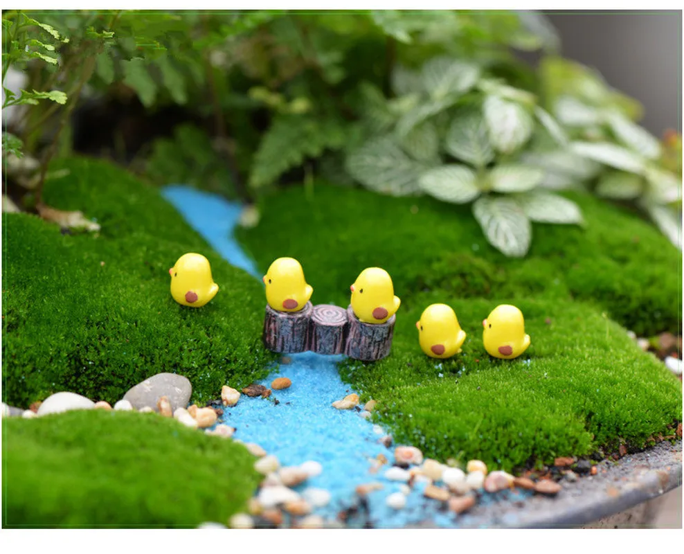 10 шт./компл. Пасхальная вечерние мини украшение для цыплят милая полимерная