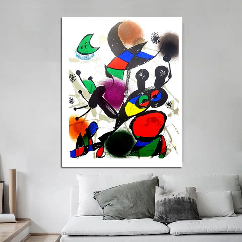 Joan Miro Litografia настенная живопись на холсте плакаты принты Современная настенные