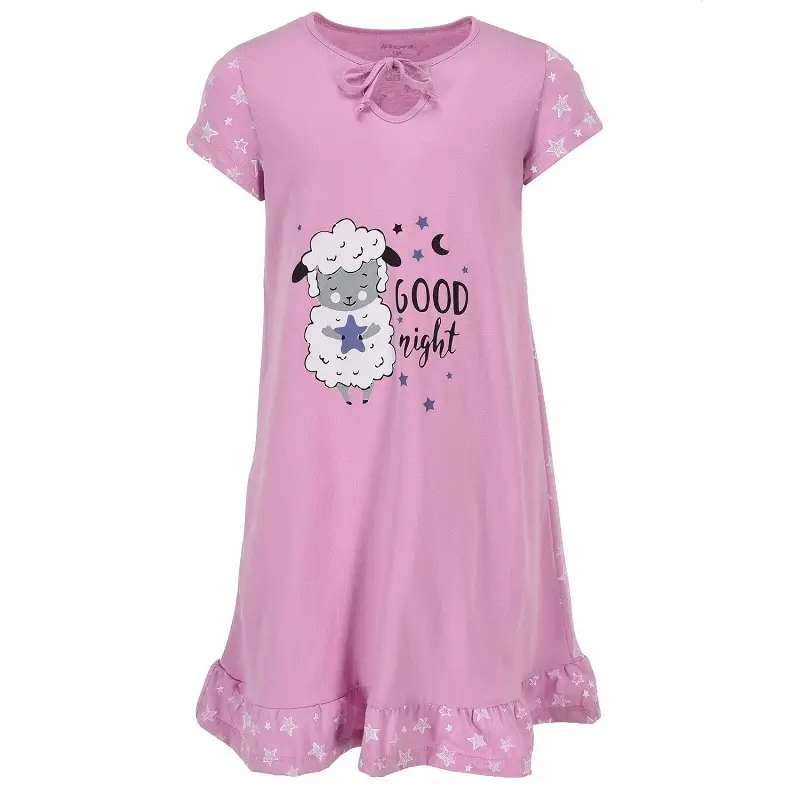 Repost ночная сорочка для девочки Детское платье одежда сна детская пижама милое