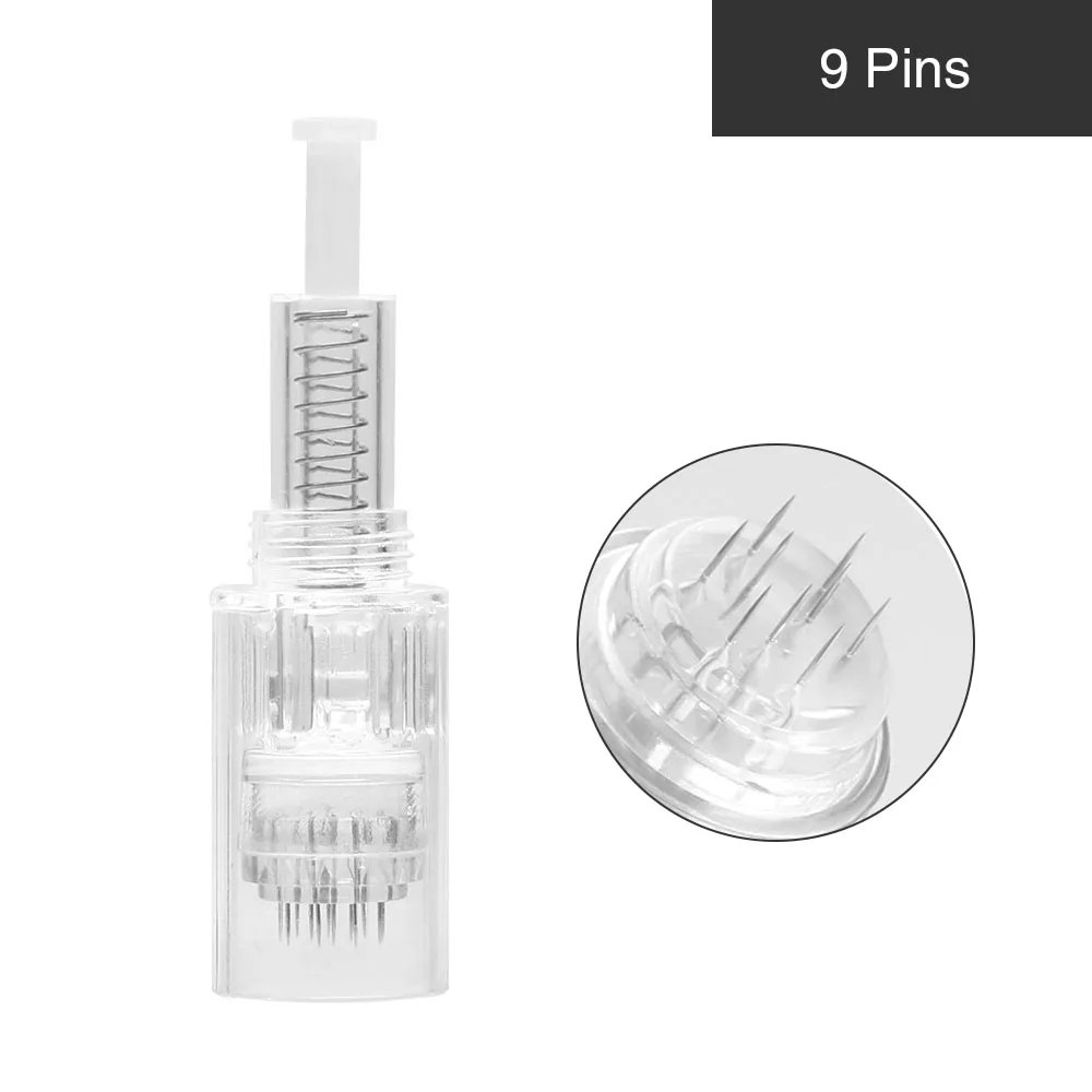 9Pins 10 шт. винт BB крем иглы картридж замена 9 pin/12 pin/36 pin/nano микроиглы для Dr. Pen микро авто татуировки - Габаритные размеры: 9Pins