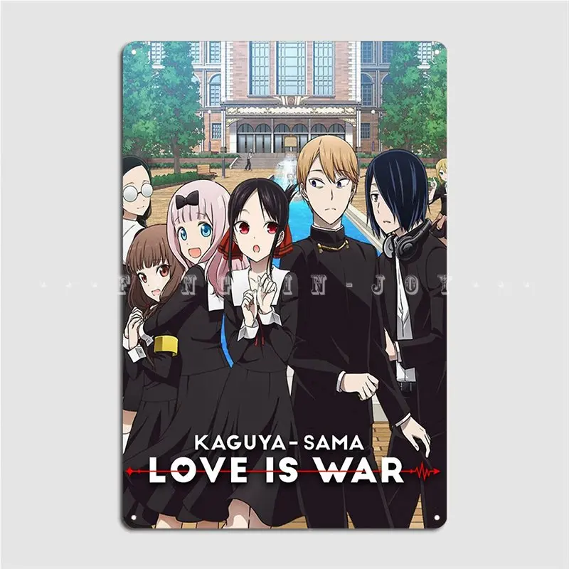 

Kaguya-Sama: Love Is War Metal Plaque Poster Club Pub Garage Funny Mural Painting Tin Sign Posters