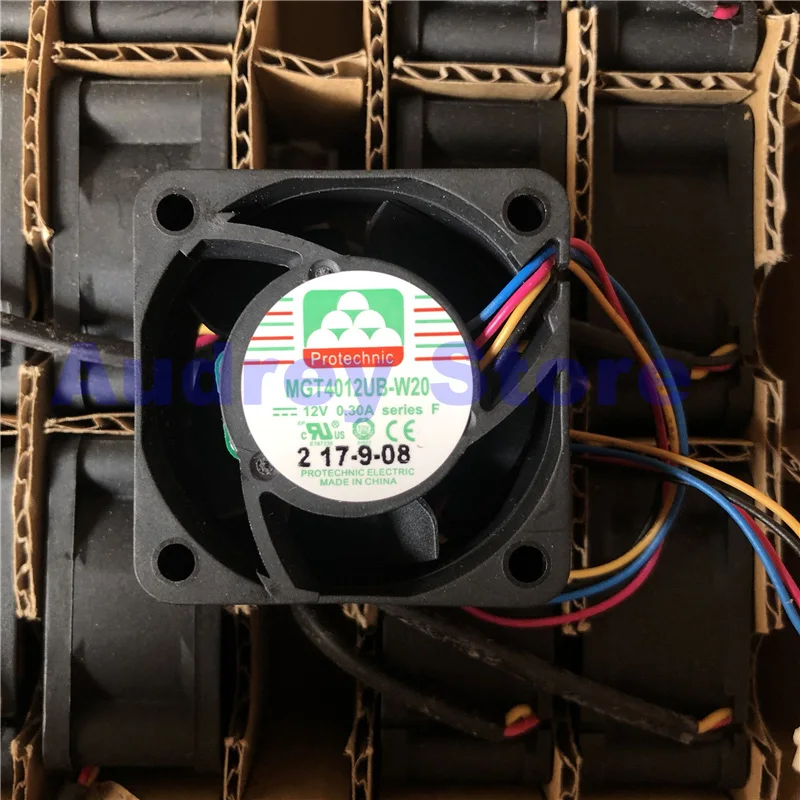 Новый Yongli MGT4012UB W20 12V 0.30A 4020 4 см PWM охлаждающий вентилятор воздушного