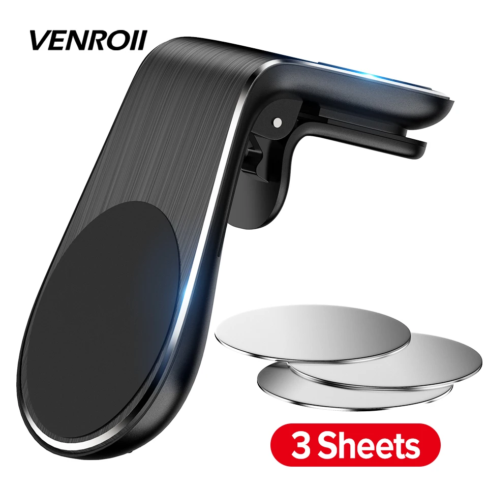 Магнитный автомобильный держатель для телефона Venroii крепление на вентиляционное