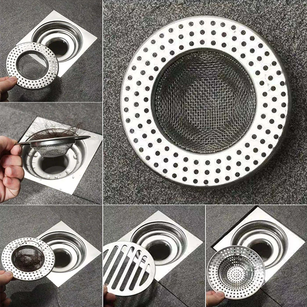 

Waste Plug Stainless Steel Easy Install Repair Restaurant Kitchen Sink Filter Mesh Hotel Home Bathroom Food Strainer Water Tank