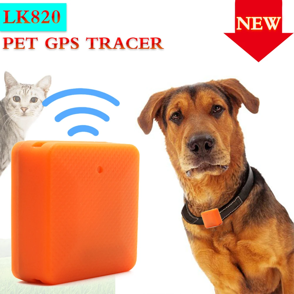 LK820 водонепроницаемый мини Pet GSM gps трекер локатор для собаки кошки с длительным временем ожидания гео-забор бесплатное приложение платформа отслеживающее устройство