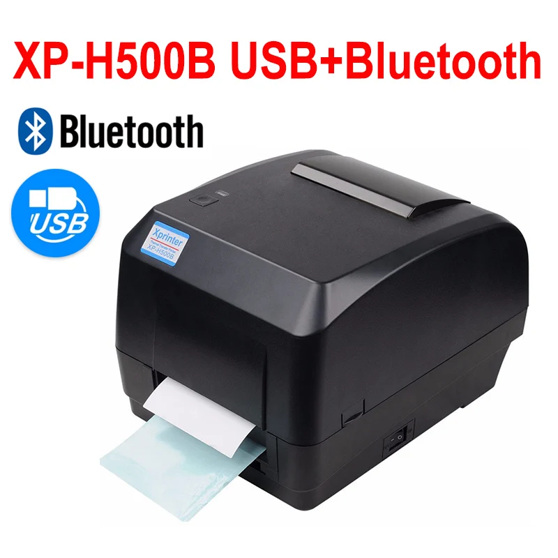 

Ленточный принтер BSL Xprinter, принтер для этикеток и штрих-кодов H500B/H500E, Ширина 20-108 мм