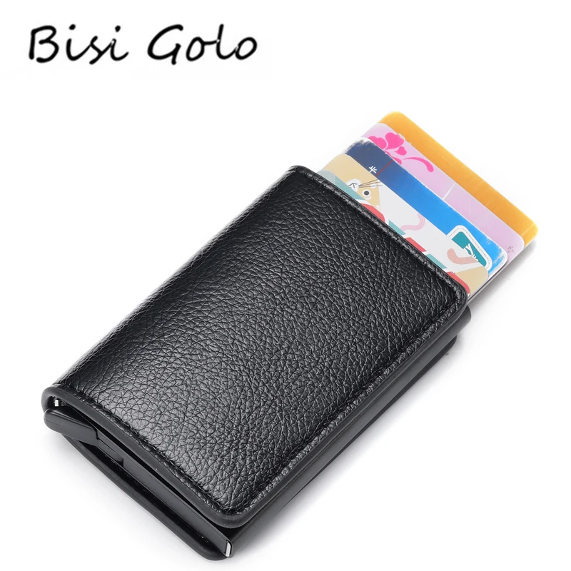 BISI GORO дорожный Умный кошелек кредитный держатель для Карт RFID алюминиевый бизнес