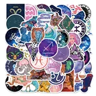 103050 шт. в упаковке, 12 созвездий, Звездные фиолетовые наклейки Vsco для скейтборда, багажа, ноутбука, гитары, холодильника, автомобиля