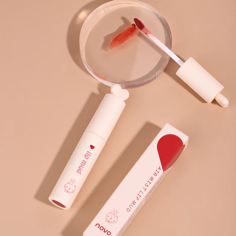 

6 Colors air Mist Feeling Lip Mud Velvet Matte Long Lasting Waterproof Soft Smooth Waxy Lip Glaze Cosmetics Female Makeup