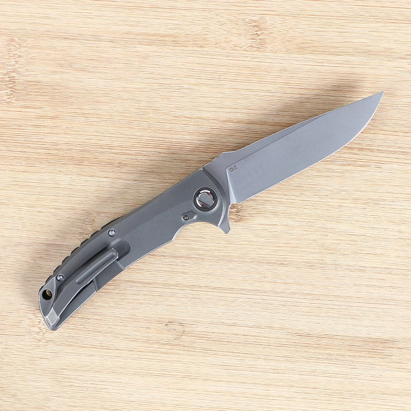 Нож Green thorn overkill fin быстрооткрывающийся лезвие D2 ручка из титанового сплава для