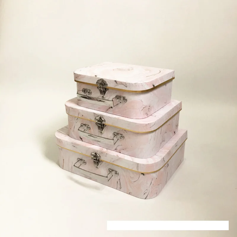 Розовый Новая простая мраморная коробка для покупок, Подарочная коробка для цветов, Подарочная коробка для цветов на День святого Валентина, Подарочная коробка, вечерние свадебные украшения на Рождество - Цвет: Розовый