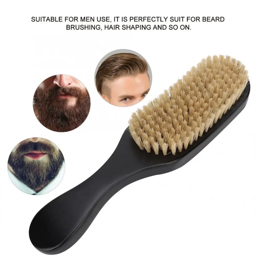 

Hair Brush Beard Brush Hair Comb Hairdressing Shaping Comb with Wooden Handle for Men Use Hairbrush