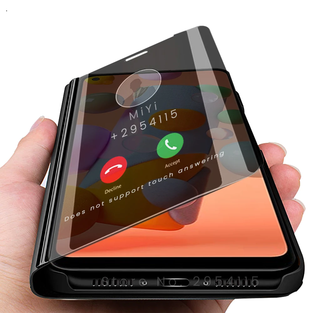 Чехол для samsung galaxy a12 sm-a125f/dsn a11 sm-a115f/dsm 6 4 дюйма умный зеркальный флип-чехол с