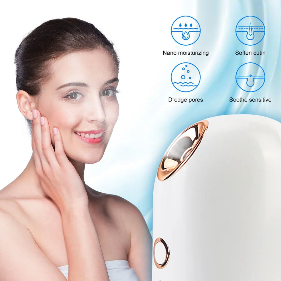 

Hot Face Steamer Face Vaporizer Moisturizing Hot Mist Sparyer Skin Deep Hydrate Best Facial Sauna Steamy SPA Skin Care Device