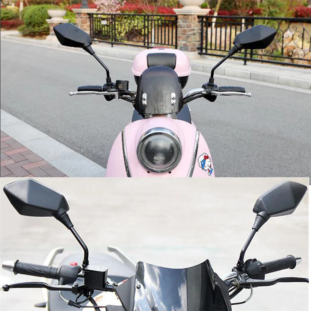 Универсальный 10 мм мотоцикл зеркало заднего вида боковое Распродажа Большой