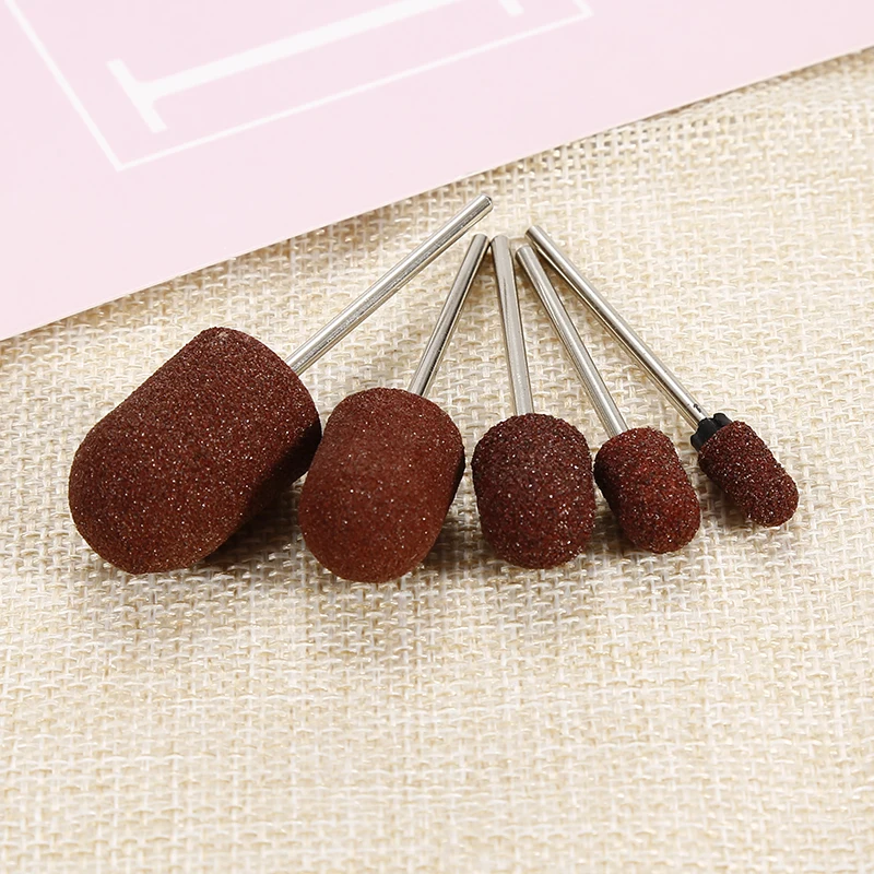 1/5pcs Nail Drill Sanding Caps Cuticle Clean Burr For Salon Manicure Pedicure Art Accessoires Tool Remove Polish | Красота и здоровье