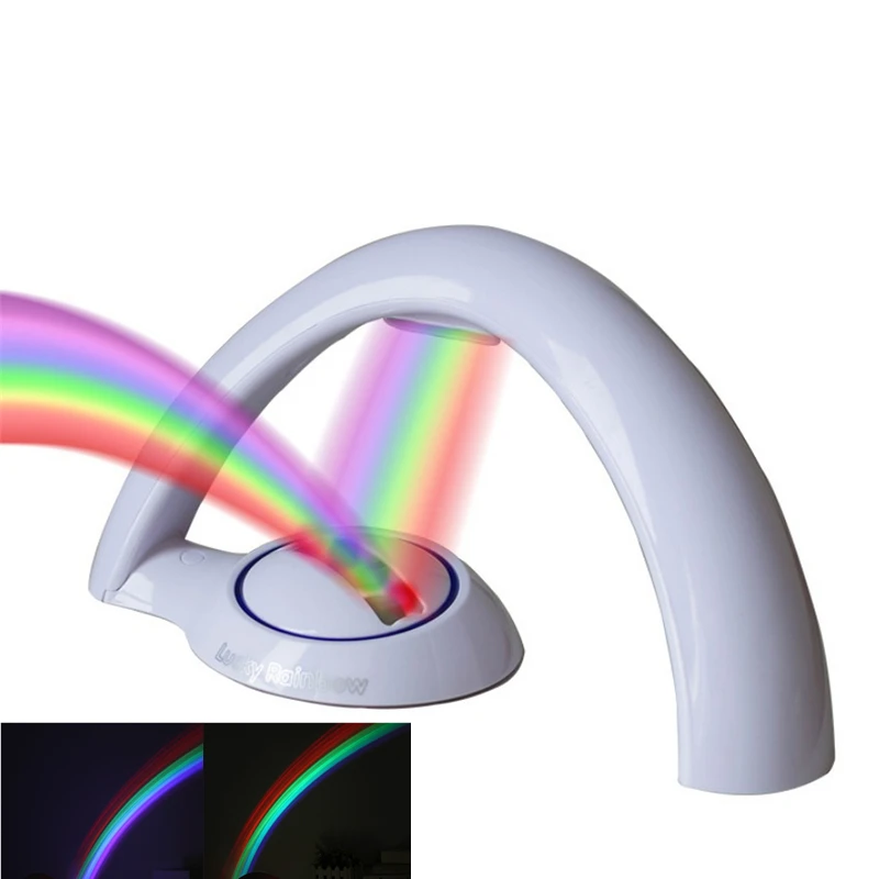 

Красочные романтические радужные Проекционные ночные светильники новые странные простые светодиодные подарочные лампы Детские игрушечны...