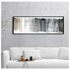 Абстрактные панорамные черно-белые картины на холсте, скандинавский постер, настенные художественные картины для гостиной, дивана, домашний декор