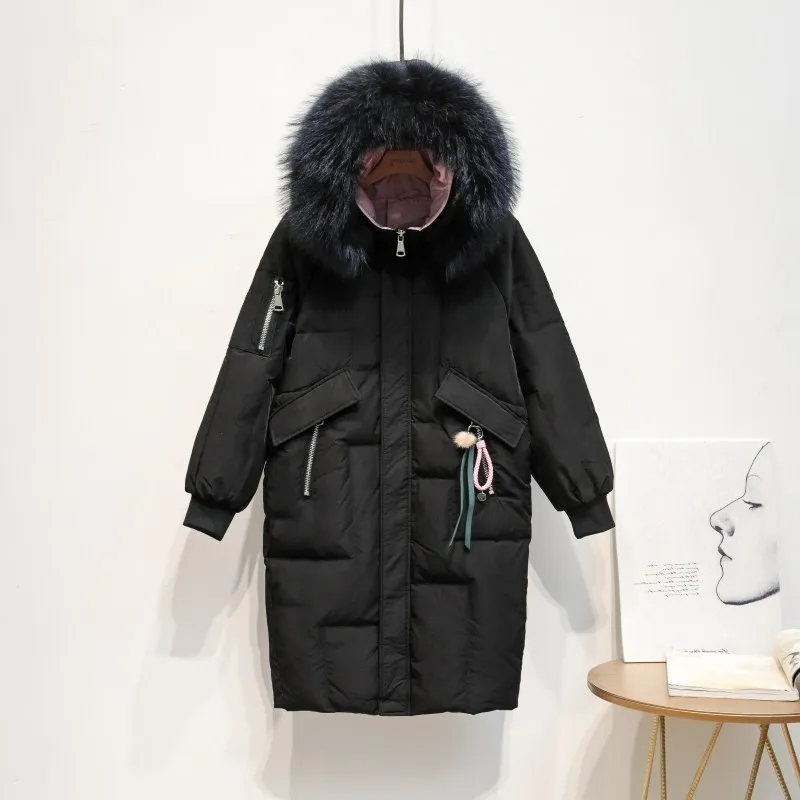 Зимнее женское пальто 90% белый пуховик на утином пуху пуховое с воротником из