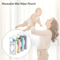 4pcs baby wipes case holder portable bpa free wet wipes pouch refillable lightweight for keeps wet wipes fresh baby expedient