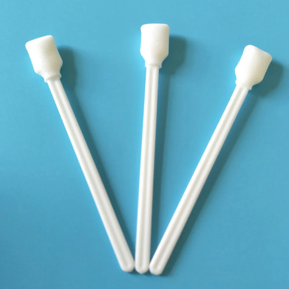 

100/200pcs Cleaning Swab Sticks Multipurpose Spiral Tip Industrial Sponge Stick for Optical Equipment Cleaning