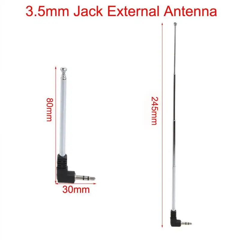 

Universal L Plug 3.5Mm Signal Booster For Mobile Phone Male Jack Antenna External L7Z9