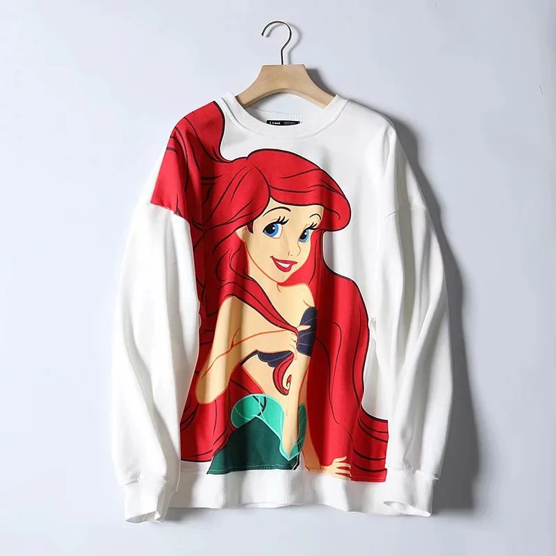 QQ0417 Sweatshirt Осень-зима, футболка с капюшоном, джемпер, пальто с изображением короля льва, топ с капюшоном, женская одежда, свитер, пуловер, уличная одежда с героями мультфильмов - Цвет: QQ0417 Sweatshirt