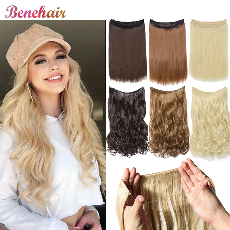 BENEHAIR невидимая проволока без клипы в наращивание волос зажим для Скрытая