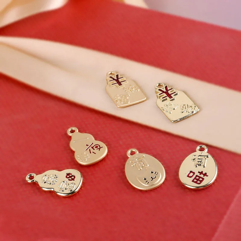 

Jewelry accessories 2021 New Year wishes Zhaocai Nafu used for DIY, necklaces, earrings, accessories, jewelry and hardware