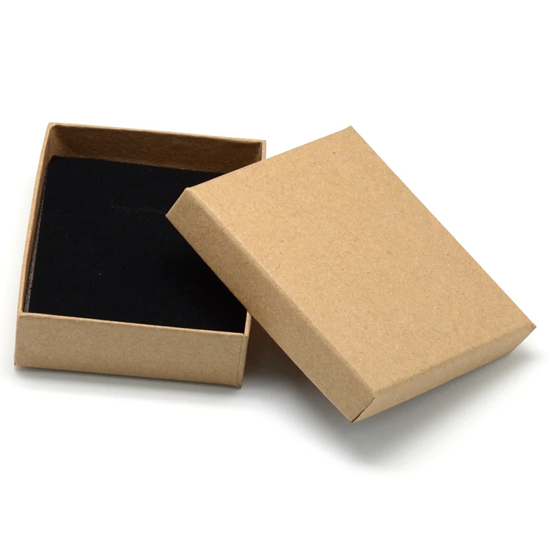 1 шт. картонная подарочная коробка для ювелирных изделий кольцо Ожерелье