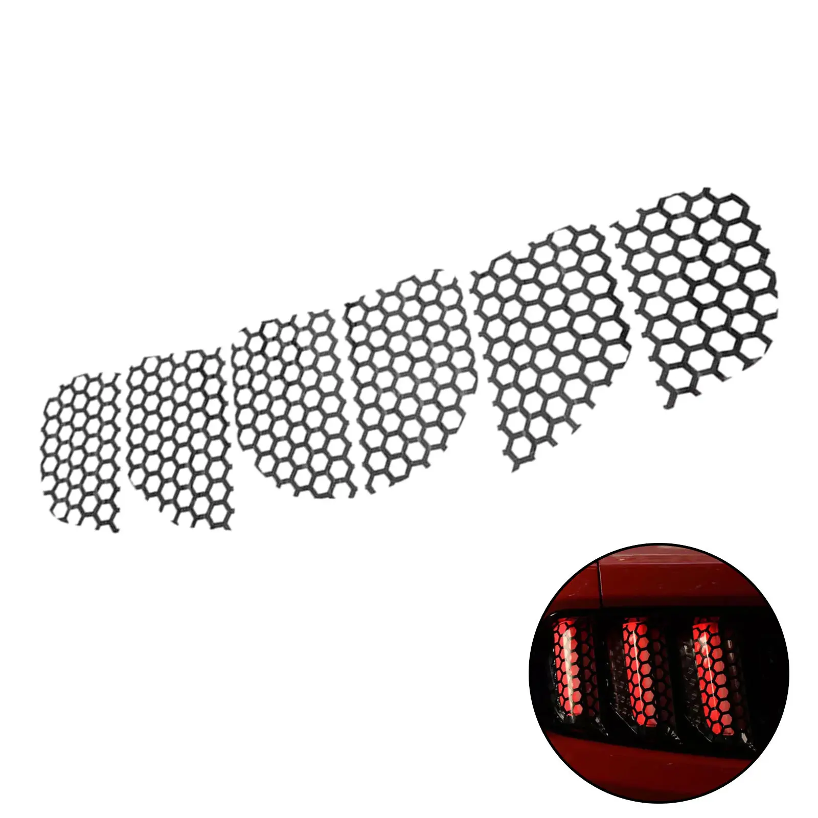 

Сотовая наклейка для заднего фонаря автомобиля