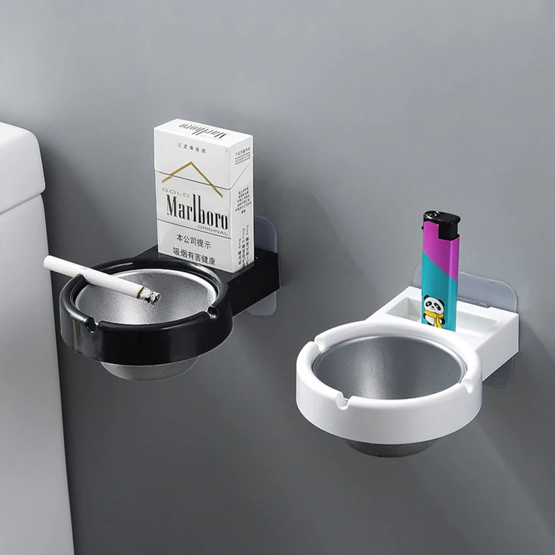 1pc Portable ashtray wall stainless steel pocket smoke holders Storage Cup for toilet Home Office Cigarette Tools case | Дом и сад