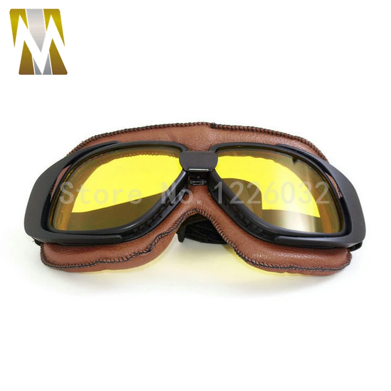 Винтажные очки в оправе с открытым лицом шлем Ретро мотоциклетный полушлем