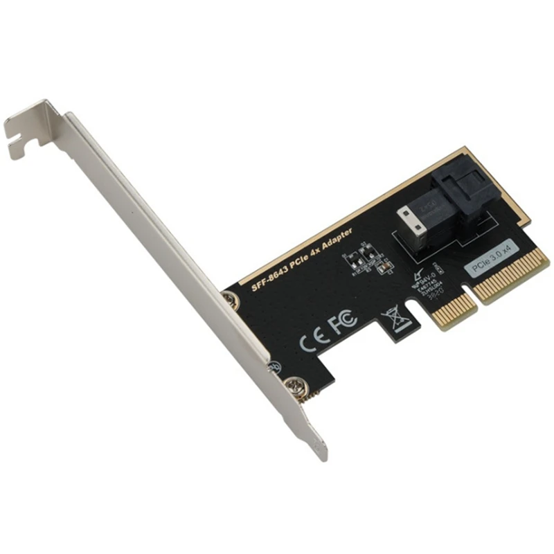

PCIE до 4-Порты и разъёмы SATA карта PCIE U2 адаптера Интерфейс SFF-8643 4-Порты и разъёмы SATA карты расширения 4 жестких дисков адаптер карты