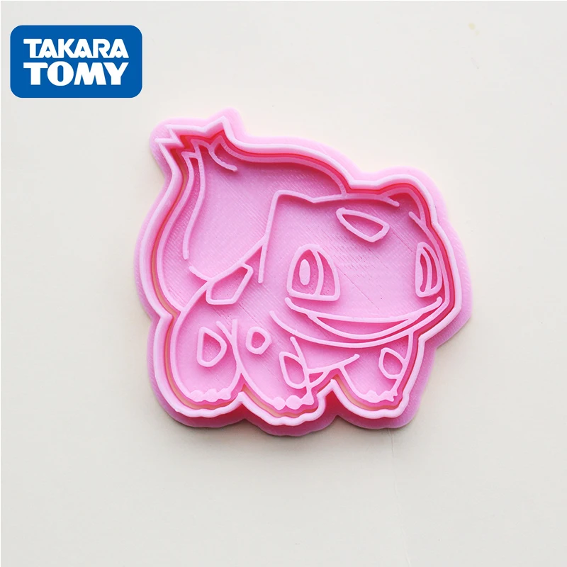 TAKARA TOMY-cortador de galletas POKEMON, utensilios de cocina, molde para hornear, juguetes, pikachu, regalos de cumplea&ntilde;os y Navidad, 8 unids/set por juego-3