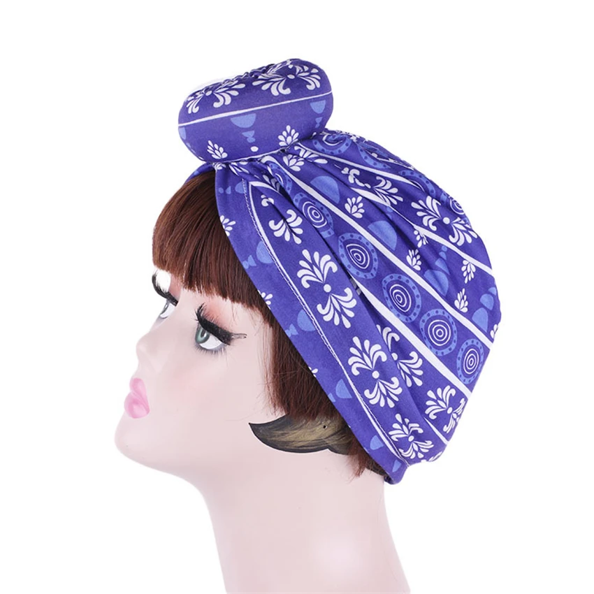 Хлопковая повязка на голову с узлом Африканский Дашики принт африканские